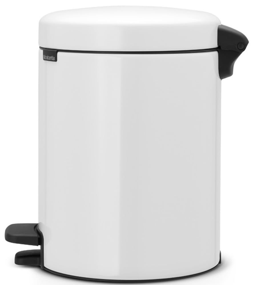 ダストボックス ホワイト 5L ペダルビン ブラバンシア ニューアイコン 静かに軽やかに閉まる機能搭載 112065 WWW_SKLAD-KIRPICHA_RU