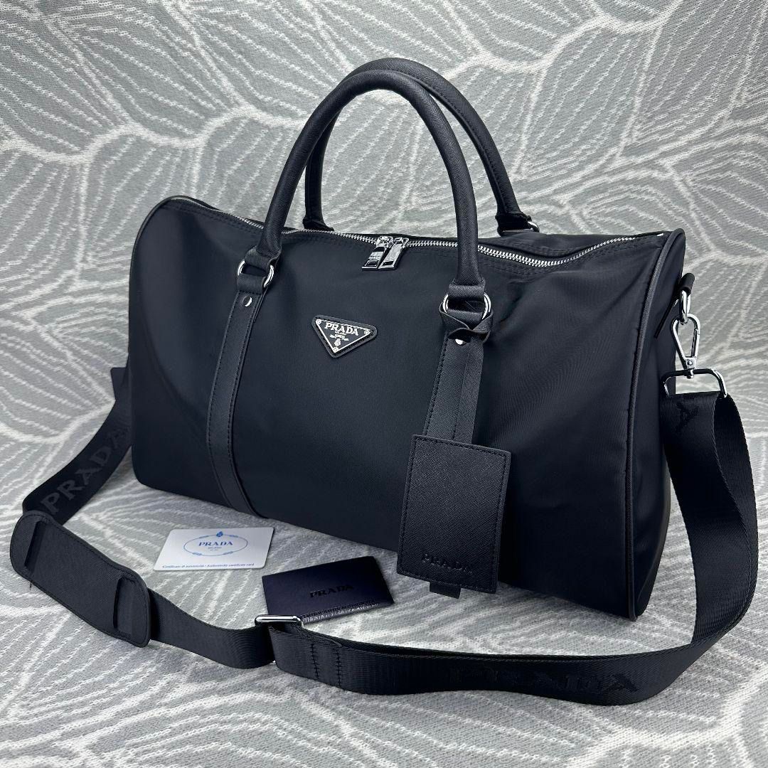 極上美品】PRADA 若々しい プラダ バッグ ハンドバッグ 2WAY ボストンバッグ