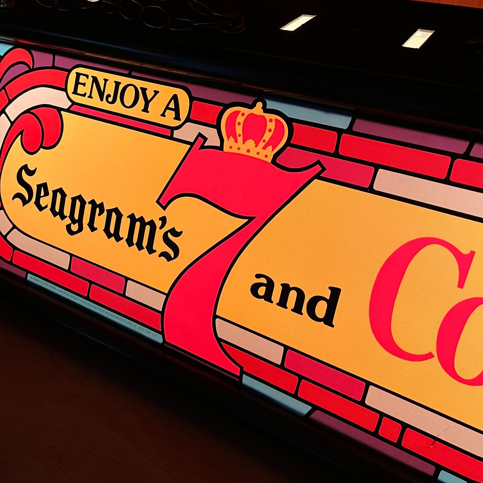 プールバーライト】超希少 1980s Seagram's 7 x Coke プロモーション 