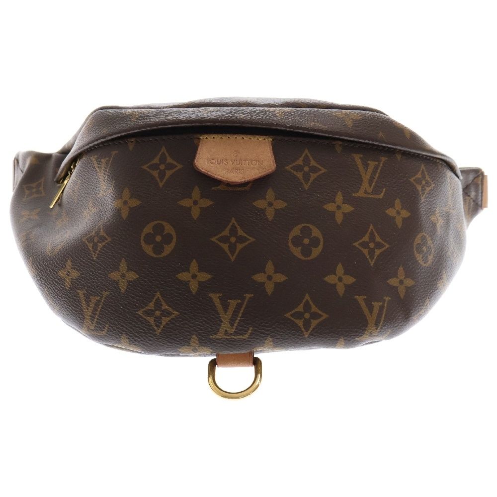 LOUIS VUITTON ルイヴィトン モノグラム バムバッグ ボディバッグ M43644 RFID ブラウン