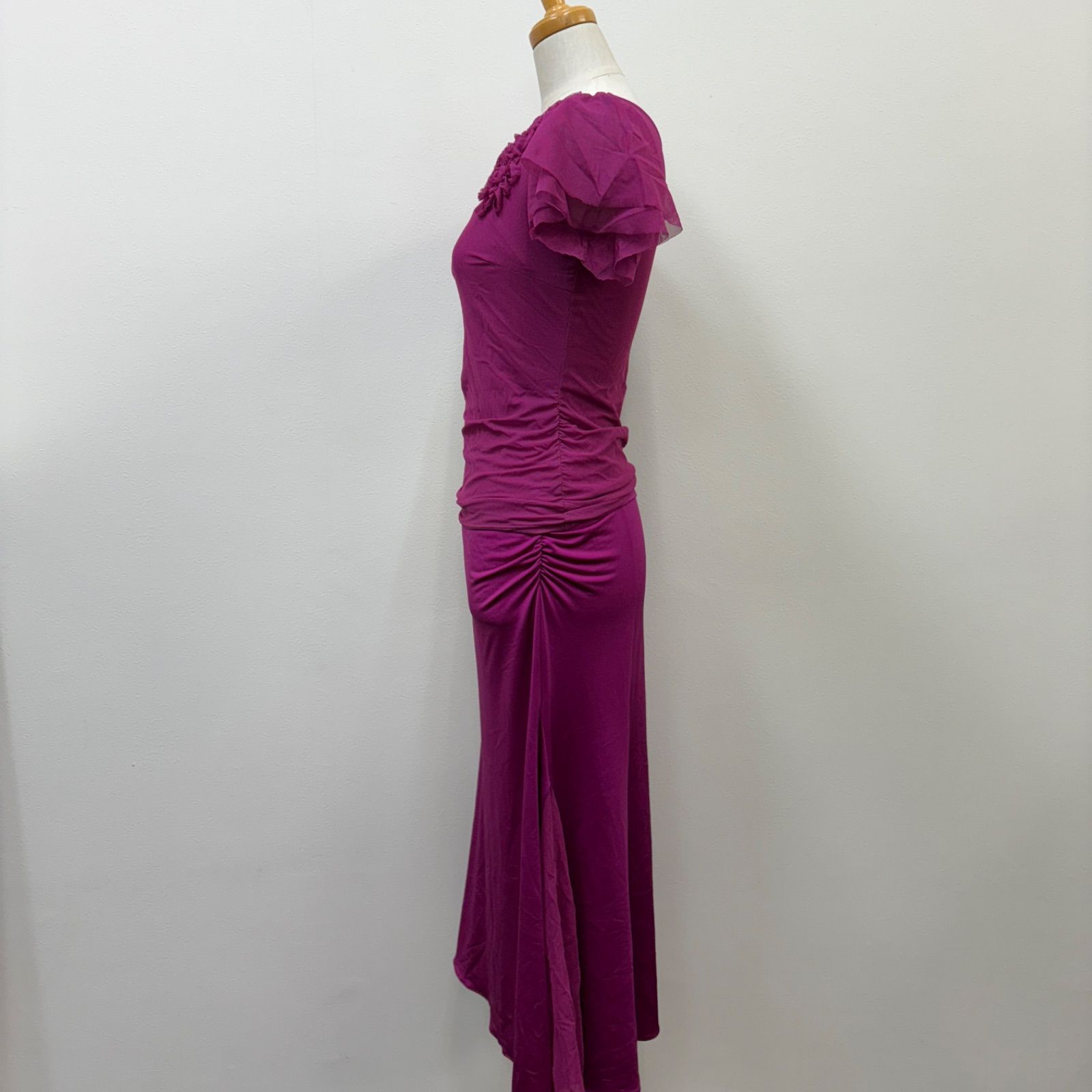 Chacott】社交ダンス ダンス衣装 セットアップ 紫 パープル 最新 シフォン