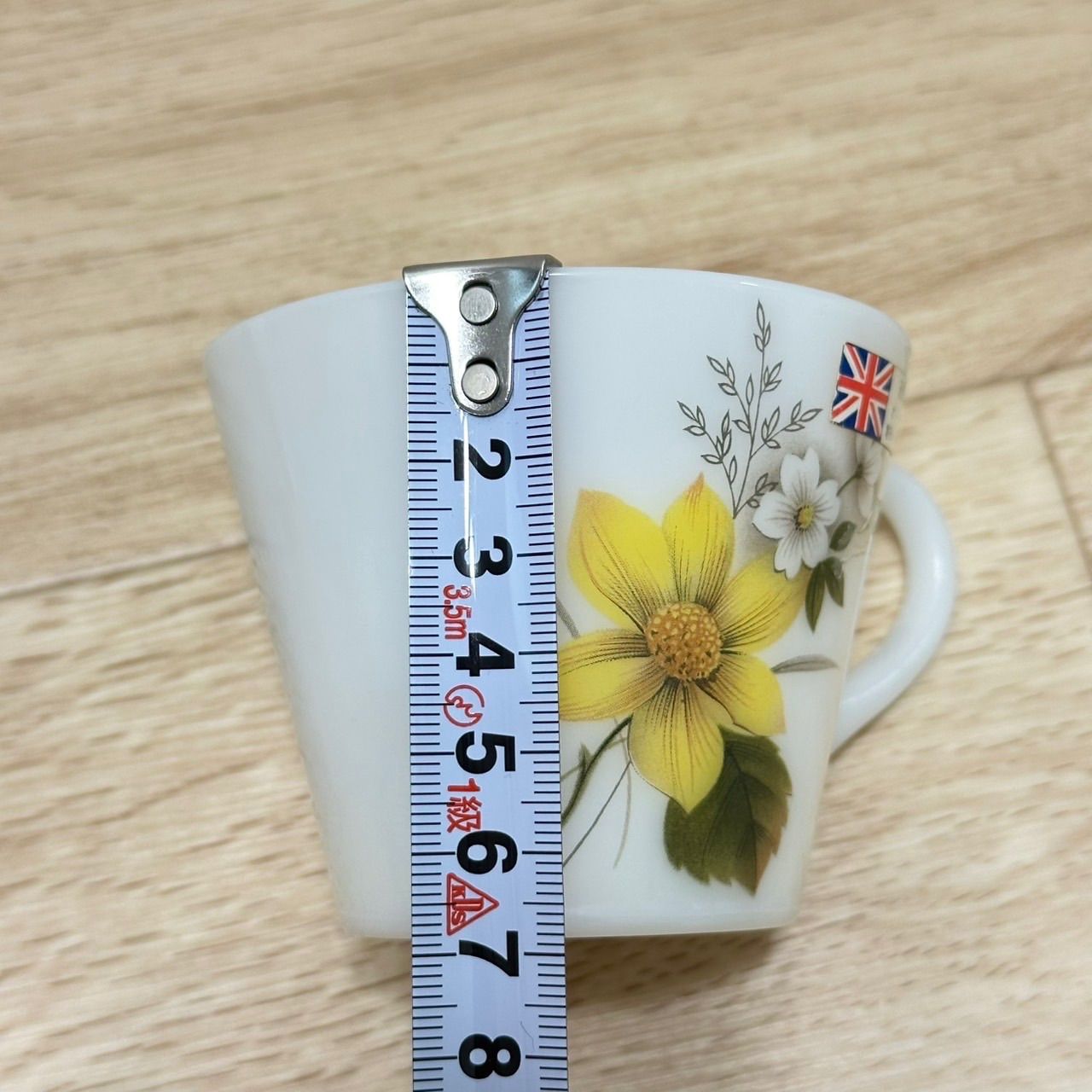 JAJ 英国　パイレックス　花柄　カップ　ソーサー　2客セット JAJ パイレックス PYREX 2客セット カップ & ソーサー イギリス