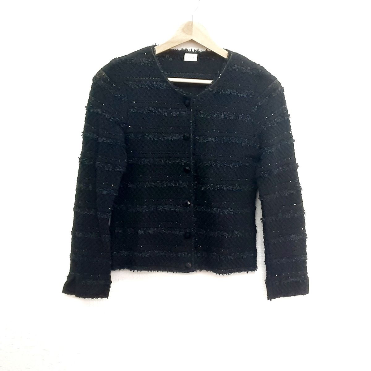 ELISA(エリザ) ジャケット サイズ2 M レディース美品 - 黒 長袖/ニット