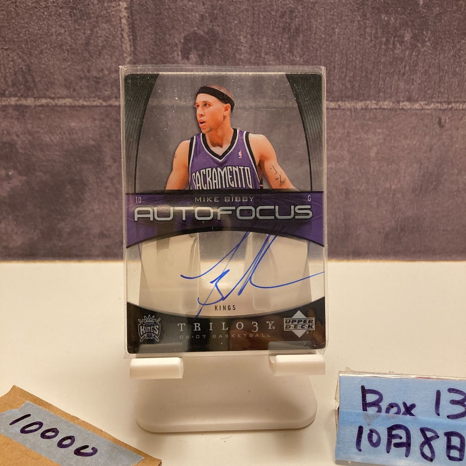 2006-07 Upper Deck Trilogy Mike Bibby 直筆サインカード SACRAMENTO KINGS Autofocus カード