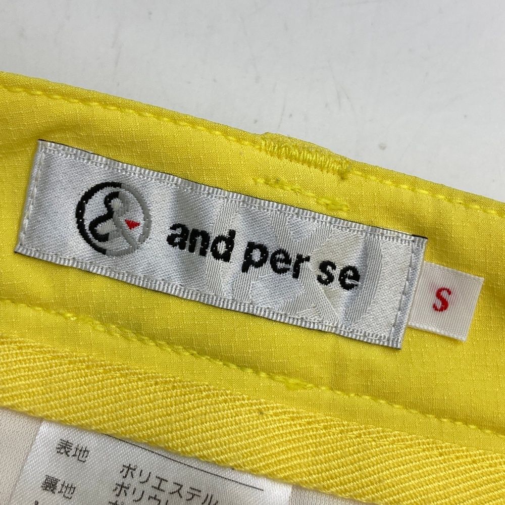 サイズ：S AND PER SE アンパスィ ショートパンツ イエロー系