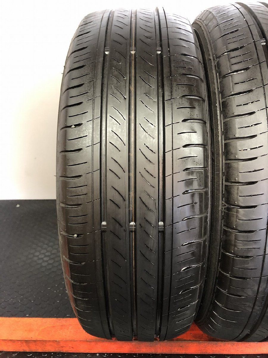 DUNLOP ENASAVE EC300 185 60R15 15インチ 夏タイヤ 4本 22～23年製 バリ溝 ヴィッツ フィット グレイス ヤリス インサイト等 STO034