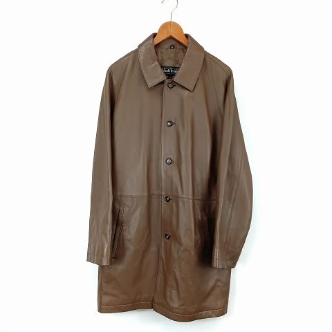 ウィンドアーマー WIND ARMOR 羊革 ラム レザー コート LL 茶