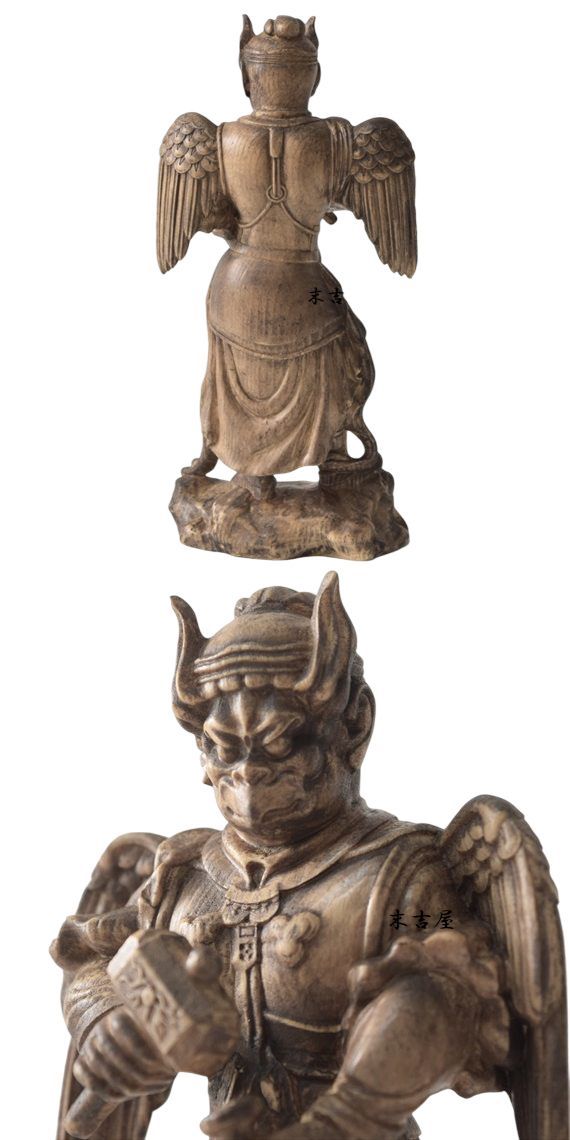 烏天狗 木彫り 仏像 魔除け 開運 天狗彫刻 手彫り 工芸品 仏教