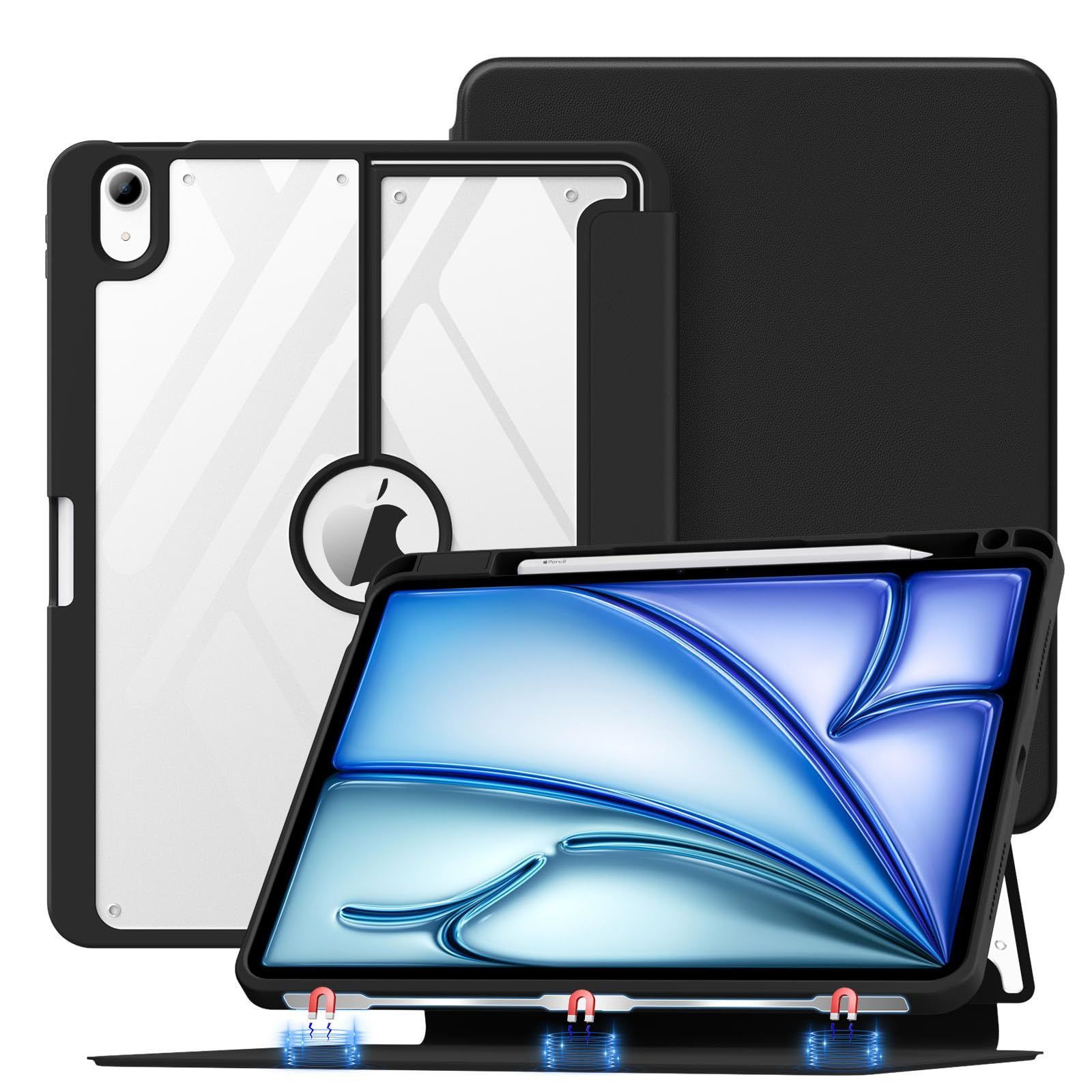 ブラック MoKo iPad Air 11インチ ケース(2024) / iPad Air5/4