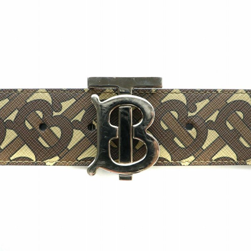 バーバリー BURBERRY ベルト PVC レザー リバーシブル モノグラム 総柄