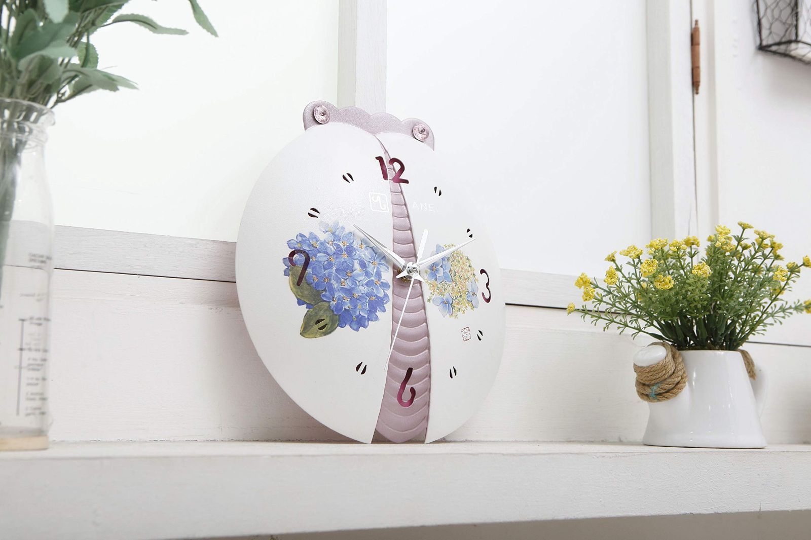 電波掛け時計テントウムシ掛け時計white delight（E） 【公式通販】