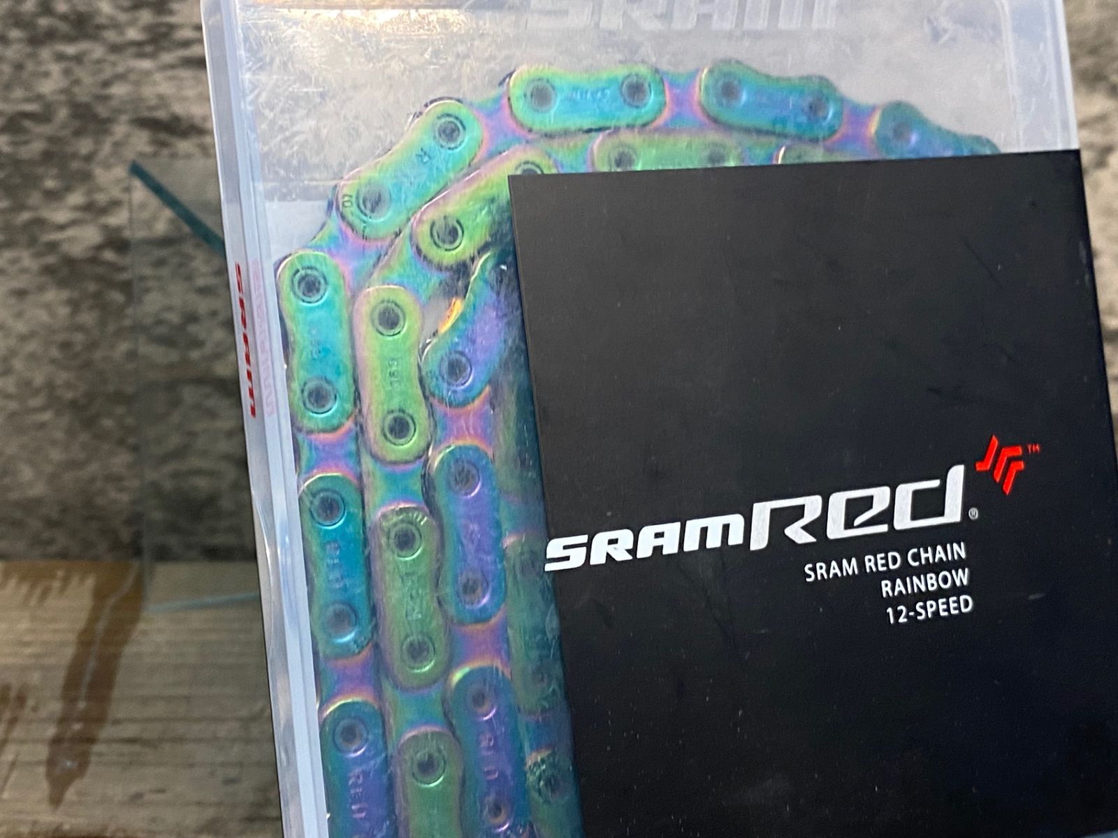 JF311 スラム SRAM RED AXS チェーン 12S フラットトップ レインボー 120Link