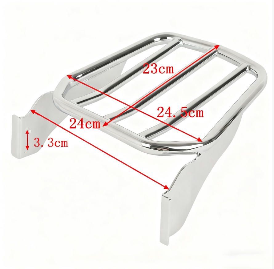 送料無料 ハーレーXL883 XL1200 X48リアラックダイナーパラグライディングハーレーのリアラックすべてに対応します