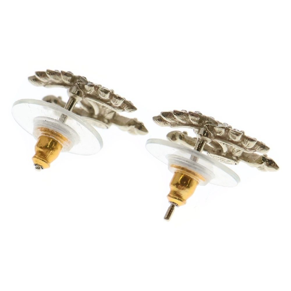 CHANEL (シャネル) ココマーク ラインストーンピアス GP マメあり C20A  