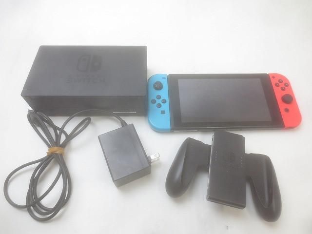 品 ゲーム Nintendo switch ニンテンドースイッチ 本体 HAC-001 動作品 ジョイコン ネオンブルー ネオンレッド 付き