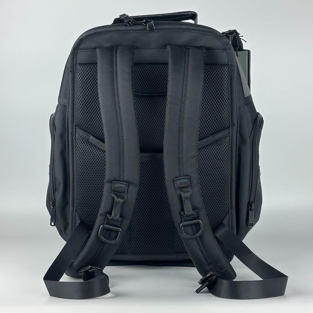 TUMI ALPHA 3ブラックデラックス多機能ショルダーバッグ