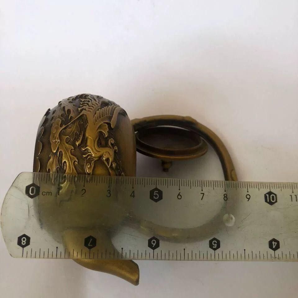銅器 提梁壺 点金龍鳳徳利 茶壺 茶道具 装飾品 工芸品 美術品 置物 銅器 提梁壺 点金龍鳳徳利 茶壺 茶道具 装飾 工芸 美術 置物