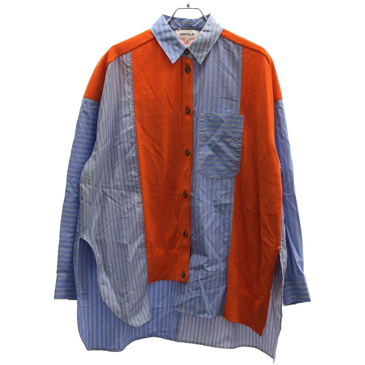 エンフォルド KNIT CARDIGAN SHIRT ENFOLD KNIT CARDIGAN SHIRT