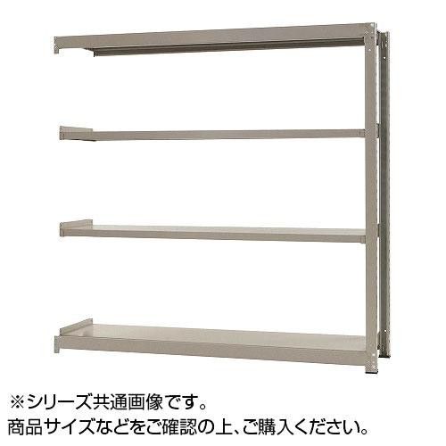 【新品・4営業日で発送】中量ラック 耐荷重300kgタイプ 連結 間口1800×奥行450×高さ1800mm 4段 ニューアイボリー