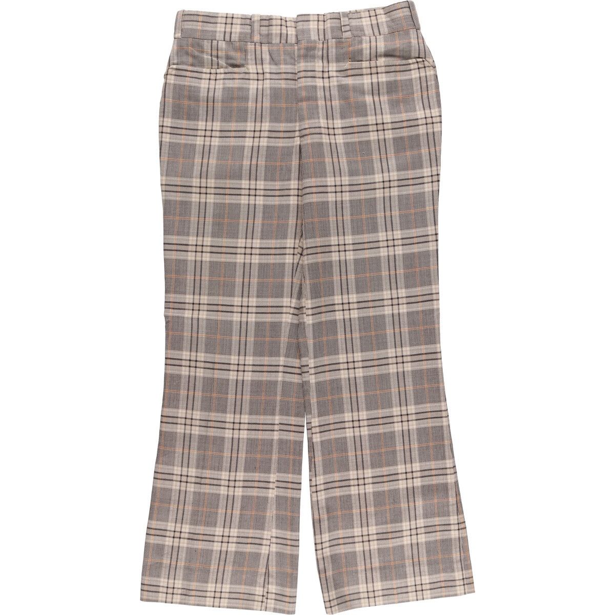 古着 70年代 MANCINI ガンクラブチェック ポリエステル×ウールパンツ スラックス メンズw34相当 ヴィンテージ|eaa548890