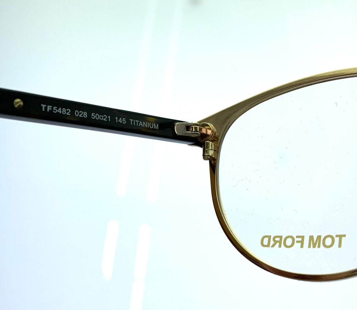 トム・フォード TOM FORD チタンボストンメガネ 度入り TF5482 眼鏡 