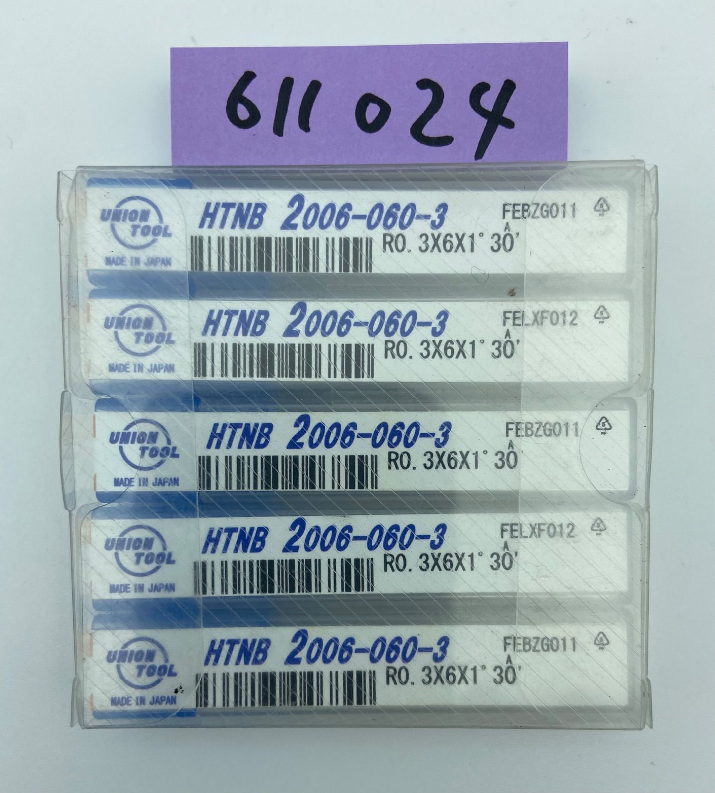 ユニオンツールUNION TOO HTNB 2006-060-3 R0.3X6 5本セット