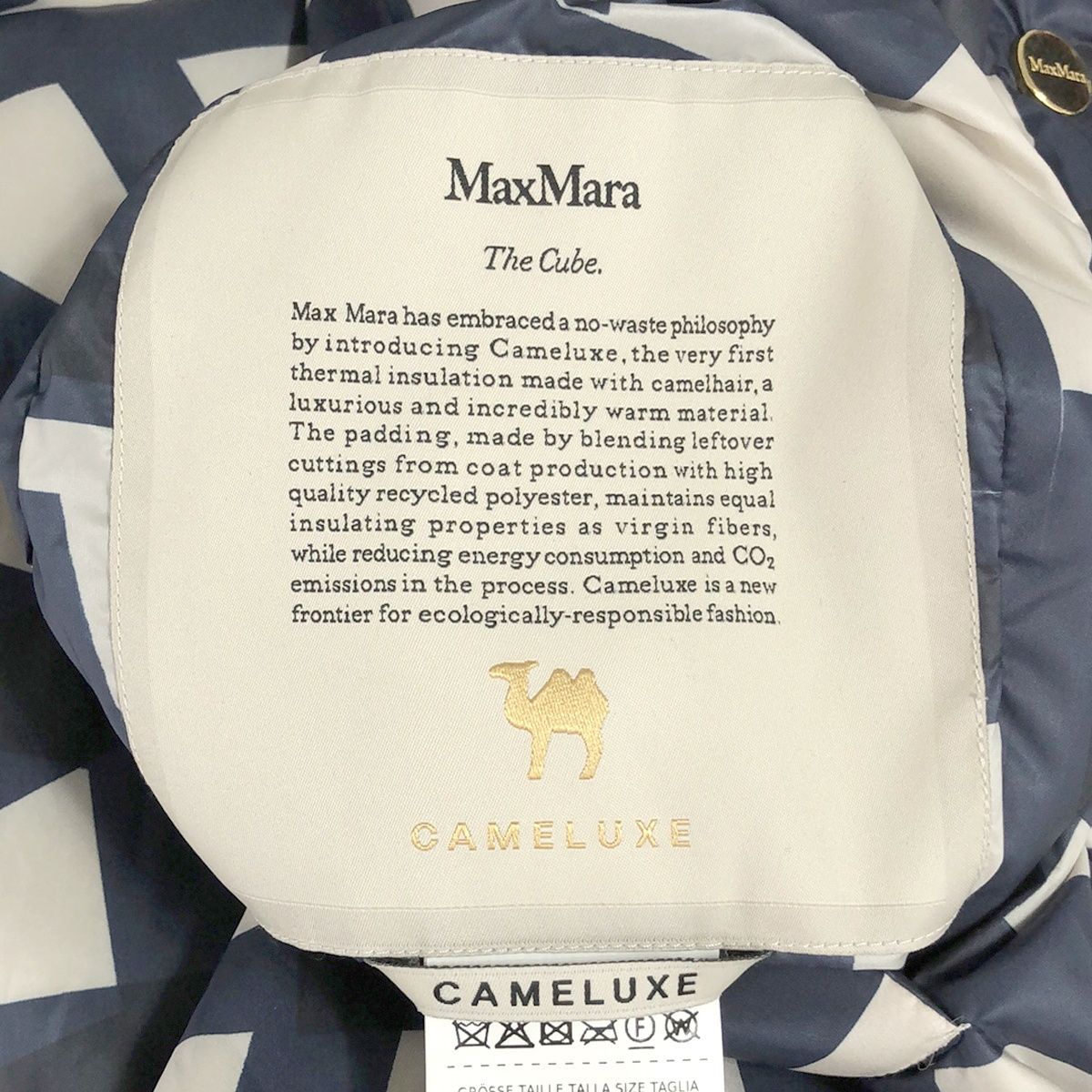 MaxMara マックスマーラ Logo Jackets CAMELUXE ロゴプリント 