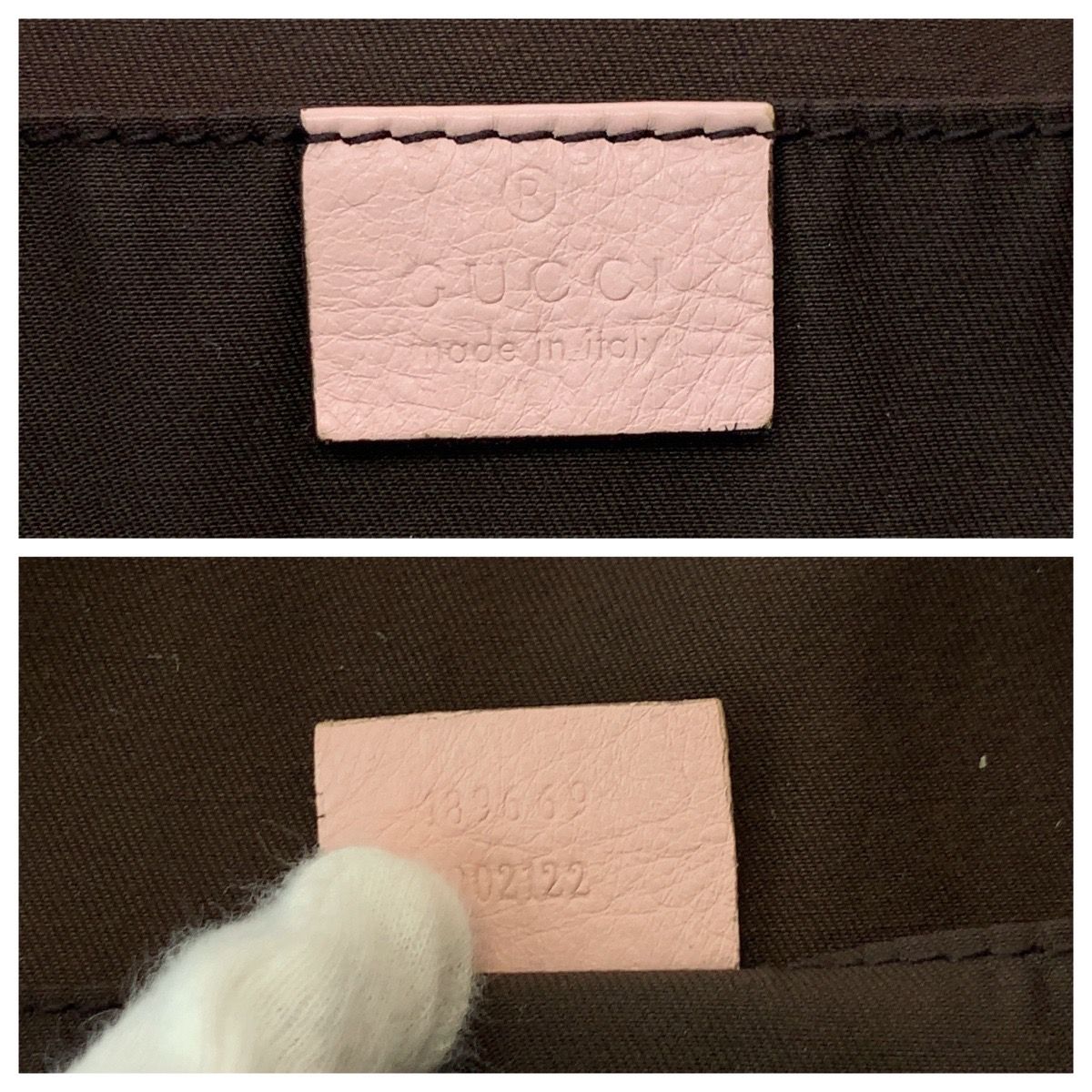 GUCCI グッチ シェリー ベージュ ピンク ブルー GGキャンバス 189669 