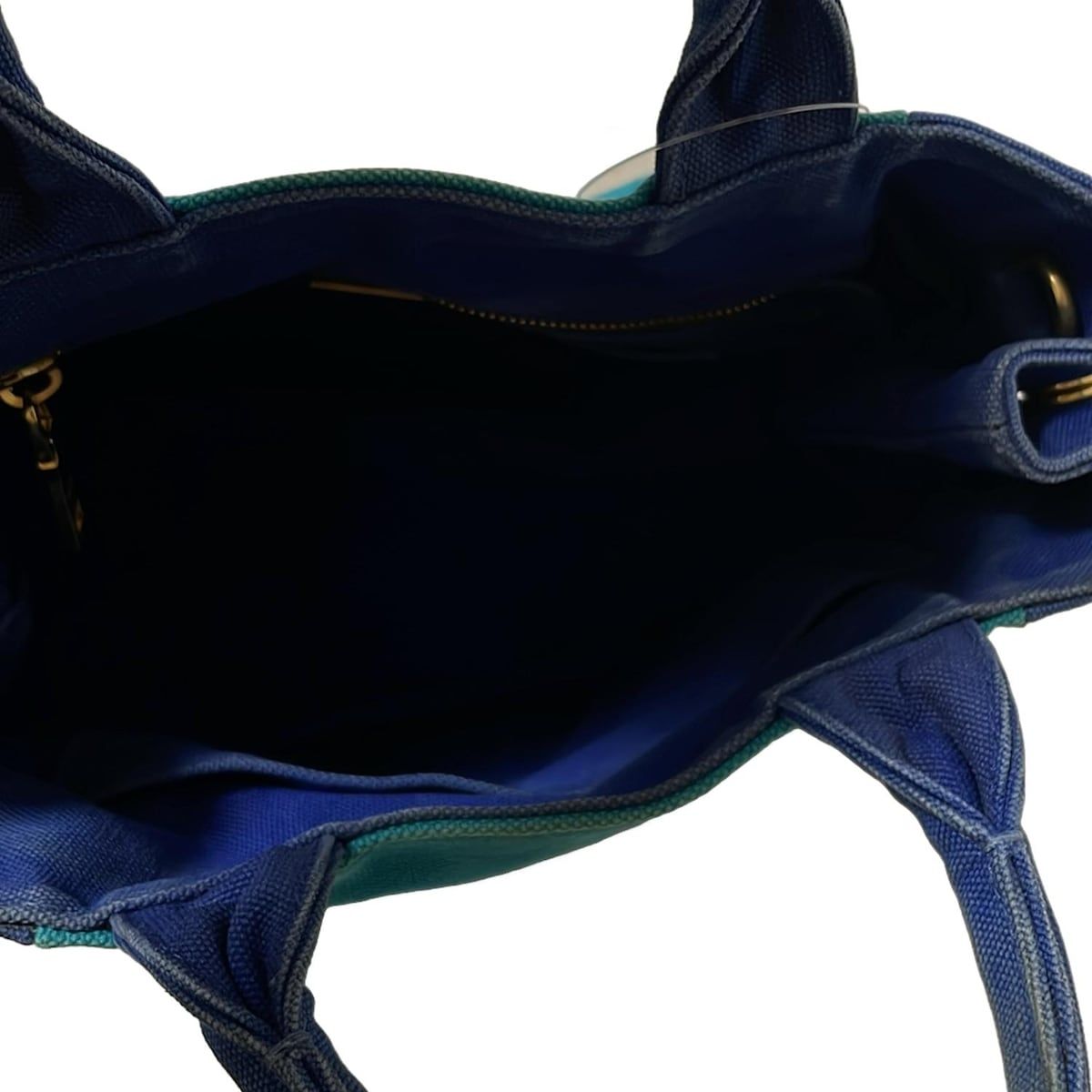 PRADA プラダ トートバッグ CANAPA BN2439 ブルー×グリーン×黒 DECORATOM_COM_BR