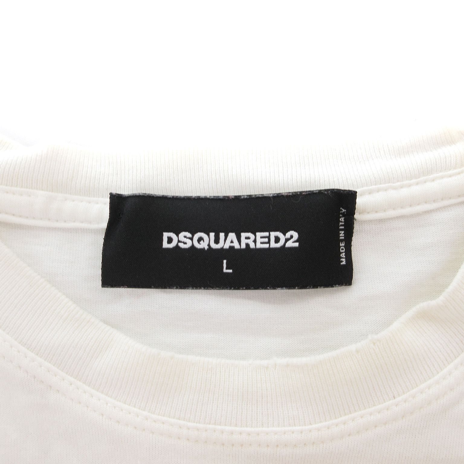 【DSQUARED2】送料関税込 半袖 プリント クルーネック Tシャツ DSQUARED2 ディースクエアード メンズ 半袖 Tシャツ スプレー