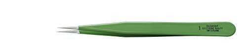デュモント DUMONT デュモント 0304-1-CO ピンセット NO.1 グリーン ノンマグ 0304-1-CO 本体 高さ12cm