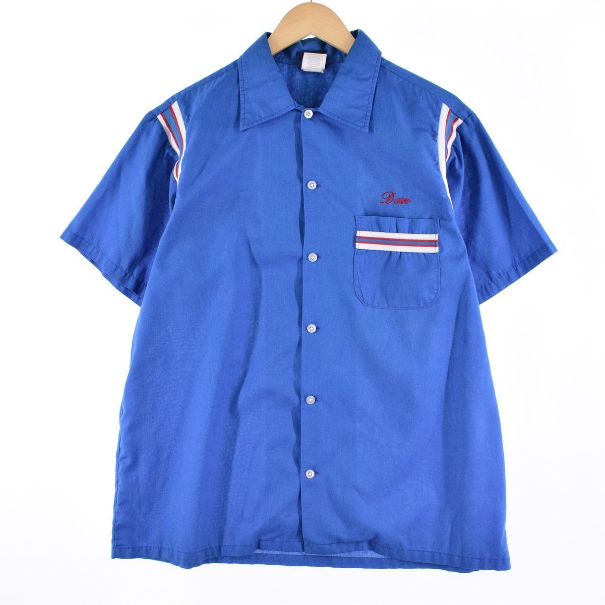 80年代 ヒルトン HILTON バックプリント ボウリングシャツ USA製 メンズM ヴィンテージ /eaa338528