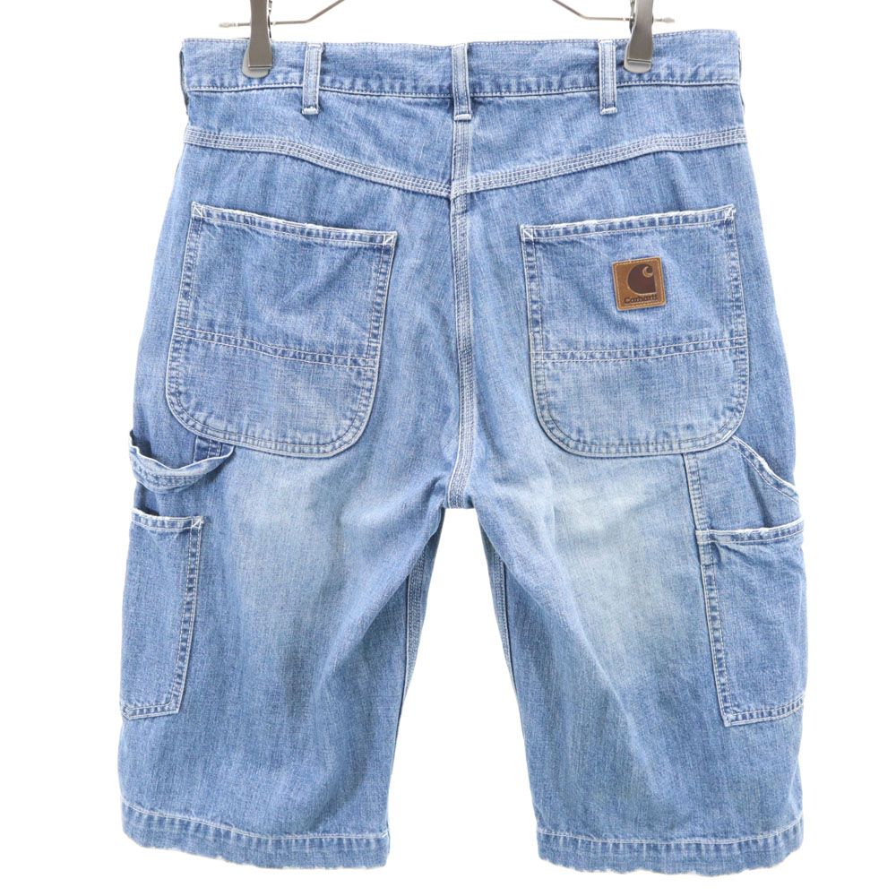 人気■carhartt カーハート【32】デニム ペインター ハーフパンツ 00s メキシコ製 carharttカーハート デニム ダブルニー