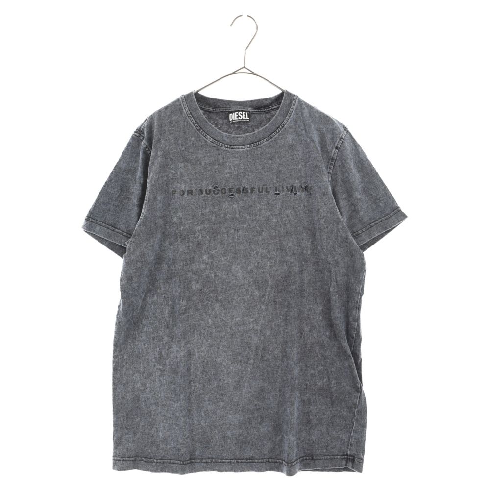 DIESEL (ディーゼル) T-DIEGOR-E5 T-SHIRT ダメージ加工半袖Tシャツ