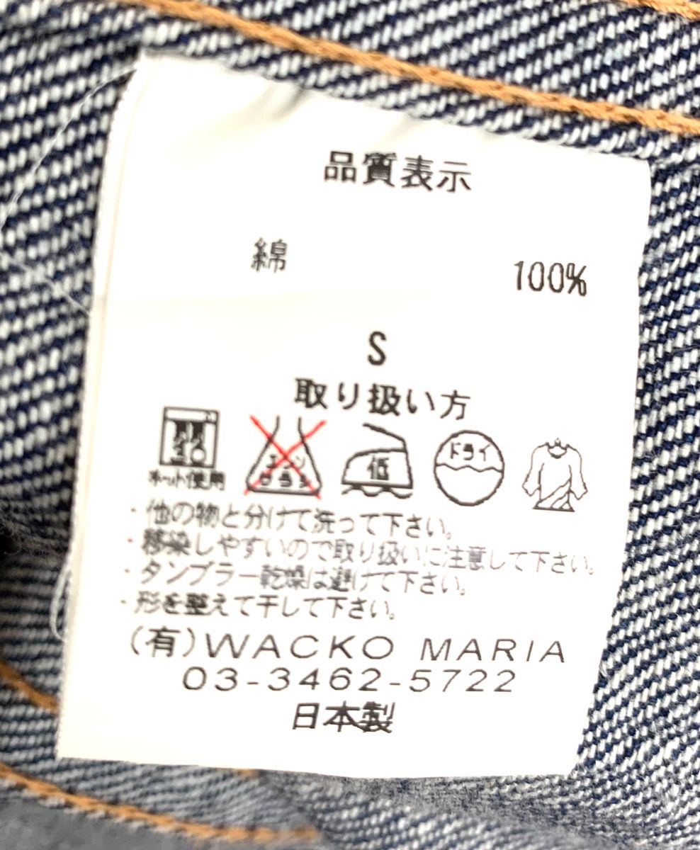 ワコマリア WACKO MARIA 刺繍入りデニムジャケット ジャケット ロゴ