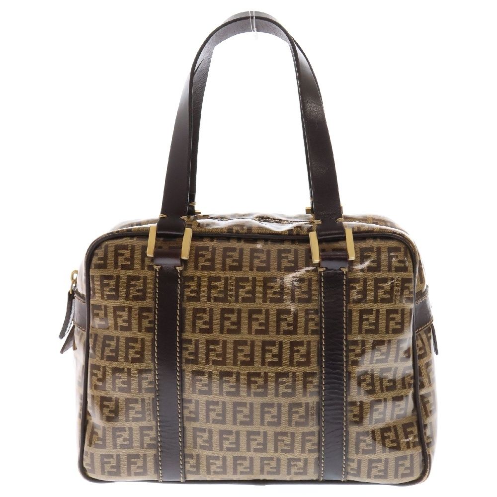 FENDI (フェンディ) ズッキーノ ズッカ総柄 エナメル