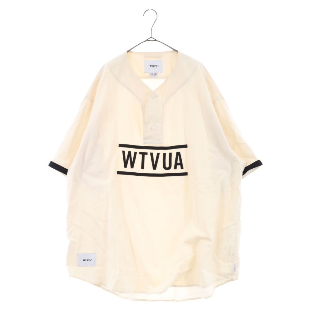 WTAPS  23SS LEAGUE SS COTTON ベースボール半袖シャツアイボリー