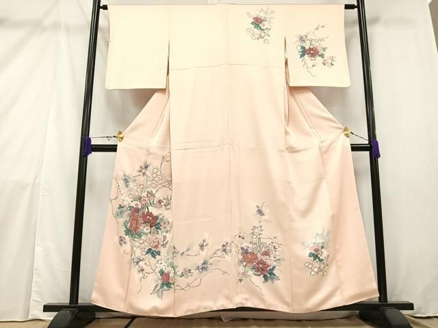 平和屋着物□訪問着 鴛鴦草花文 正絹 逸品 AAAX6668mf - メルカリ 