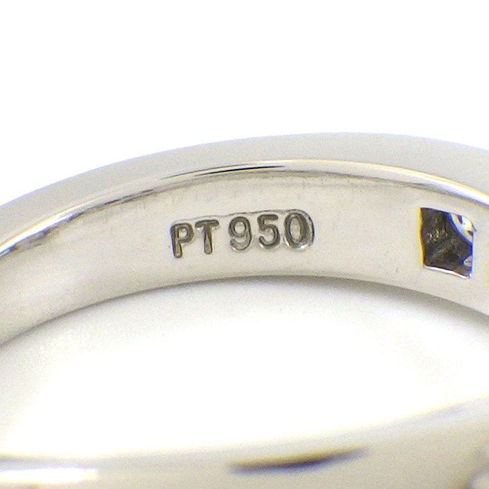 Tiffany ハーフエタニティ ダイヤモンド 7号 Pt ダイヤが7粒のハーフ