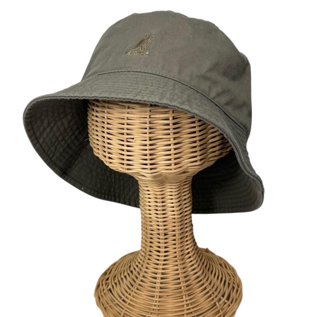 KINGサイズ　KANGOL　バケットハット　綿素材　茶色　XXLサイズ KINGサイズ KANGOL バケットハット 綿素材 茶色 XXLサイズ公式直営