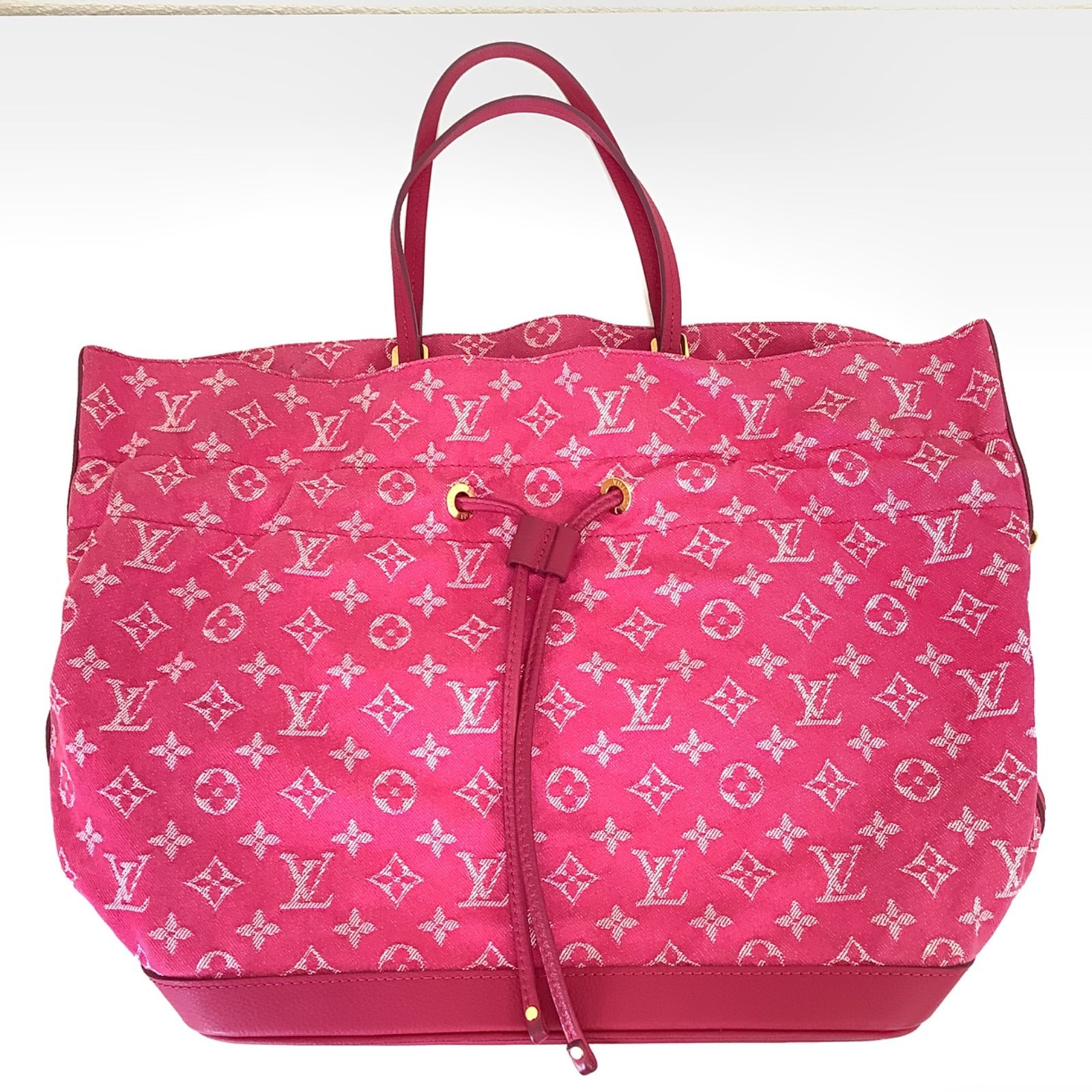 LOUISVUITTON ルイヴィトン ノエフル MM モノグラムデニム ローズ 