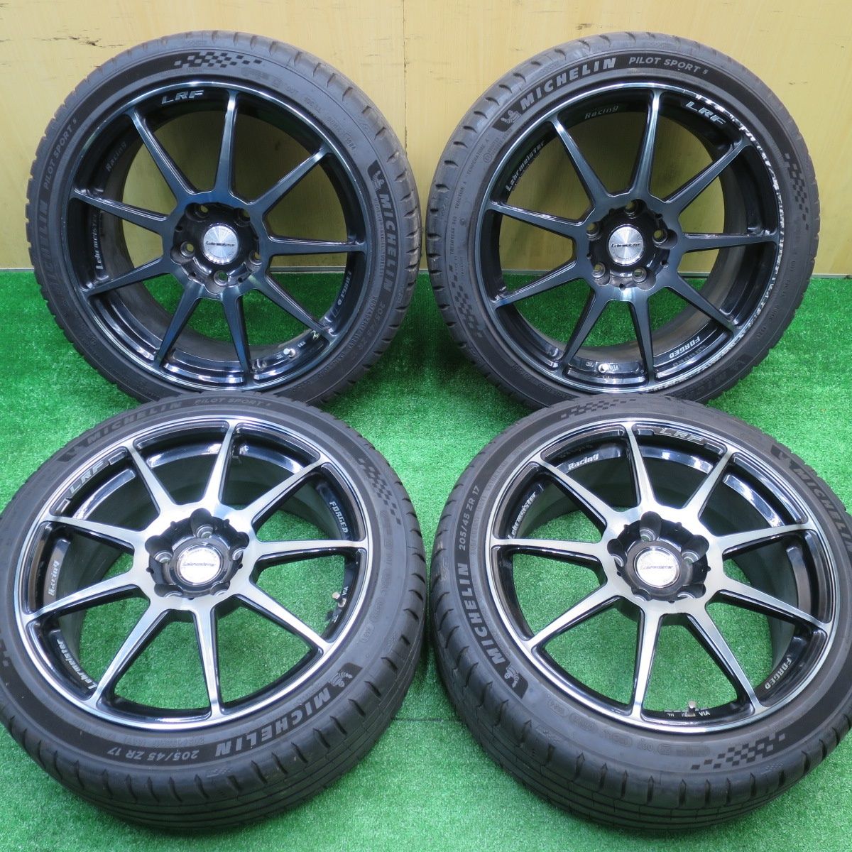 4本価格 24年 LEHRMEISTER RACING LRF-S9 205|45R17 ミシュラン パイロットスポーツ5 マイスター 17インチ PCD114.3|5H 5101608NJノ