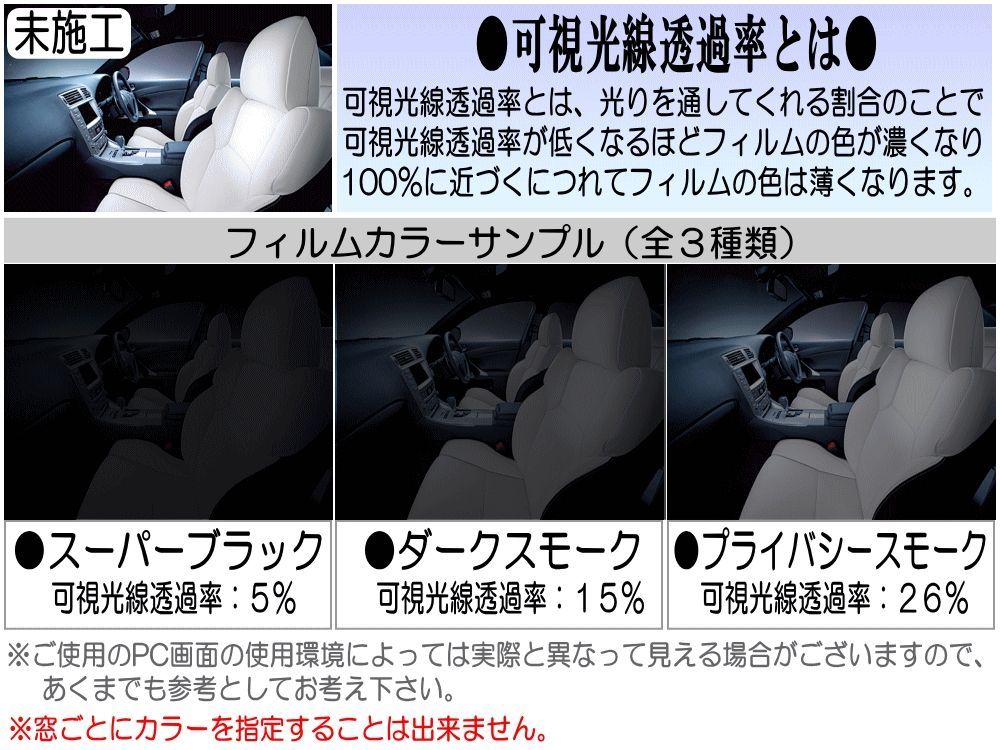 リアガラスのみ デュエット M1 (15%) カット済み カーフィルム M100A M101A M110A M111A 100系 M10 トヨタ用 -  メルカリ