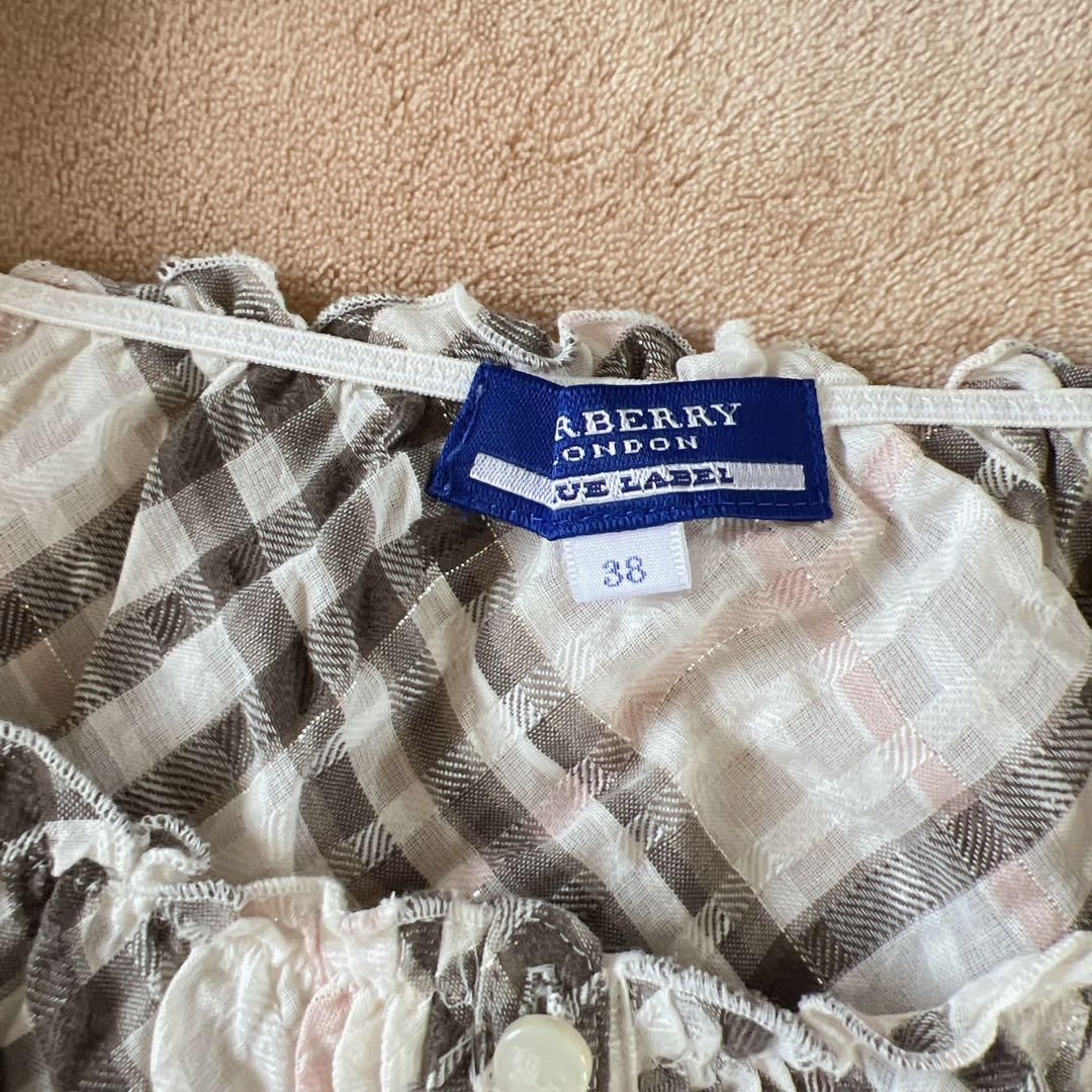 ノバチェック柄 ノースリーブブラウスシャツ