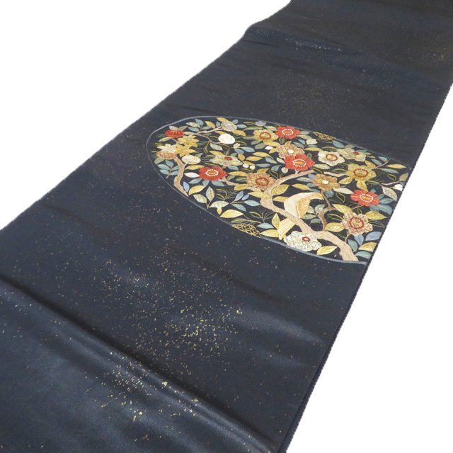 蘇州刺繍 相良刺繍 袋帯 牡丹 杜若 未仕立て品 正絹 六通 蘇州刺繍 相良刺繍 袋帯 牡丹 杜若 未仕立て品 正絹 六通 - メルカリ