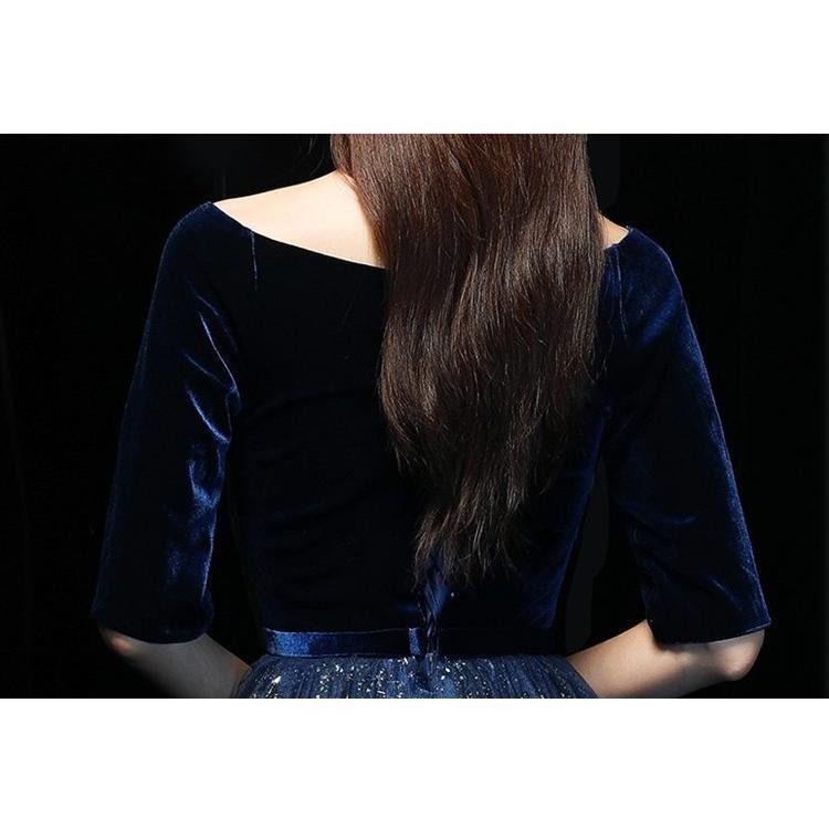 ロングドレス 演奏会 結婚式 ドレス 袖あり マキシ丈 aライン パーティードレス フォーマル ピアノ 発表会 二次会 ウェディング 花嫁 MAAHADDERANG_COM