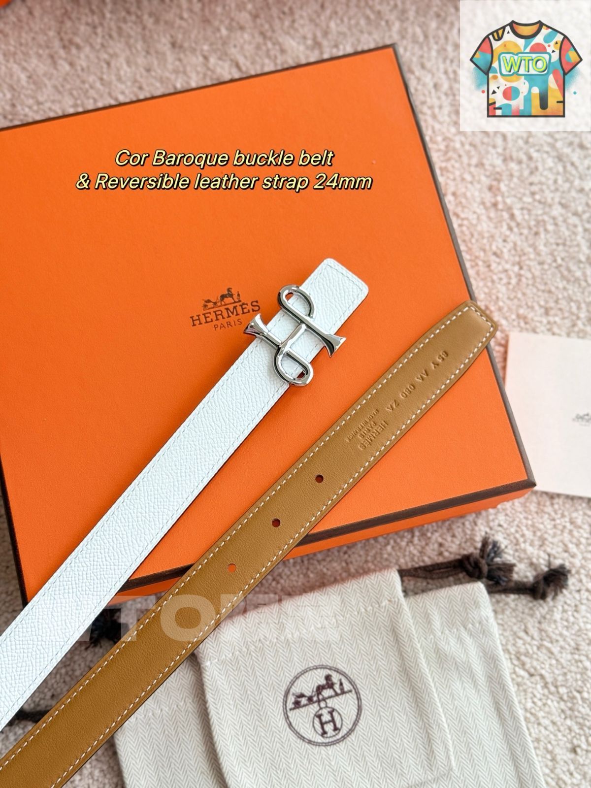 【シルエットが綺麗♪】HERMES★Cor Baroque ベルト Cor Baroque belt | Hermès Macau SAR