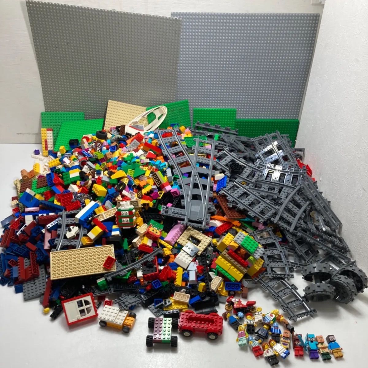 ☆お値下げ！ 格安！ LEGO レゴ パーツ、基礎板、フィギュア、線路 