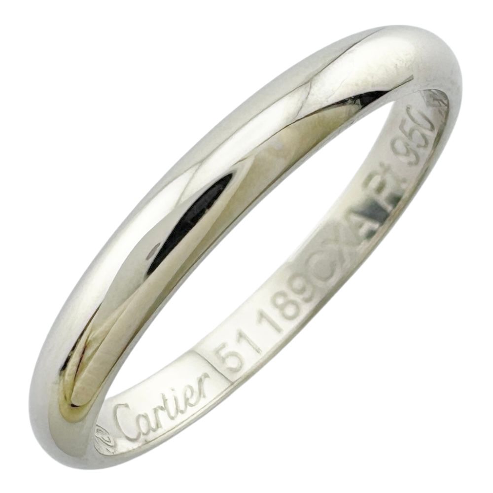 カルティエ クラッシクバンド リング 指輪 11号 Pt950プラチナ レディース CARTIER カルティエ