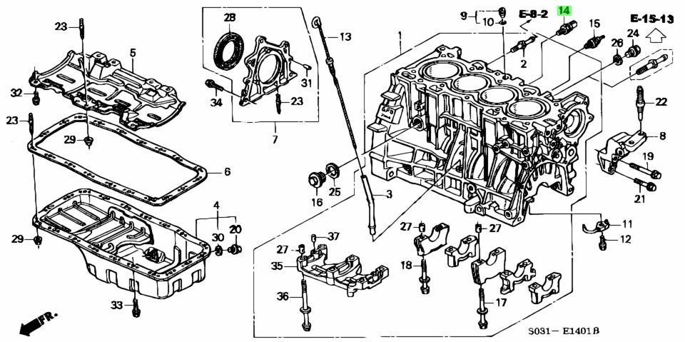 ホンダ CR-X E-EF8 ノックセンサー Knock sensor GenuineB16A MT SIR HONDA 純正 JDM OEM  メーカー純正品